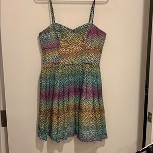 Colorful mermaid colors summer dress